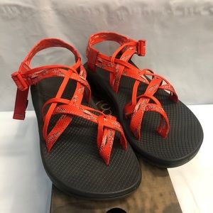 Womens CHACO X2 REMIX Placas Grenadine Red Sandal